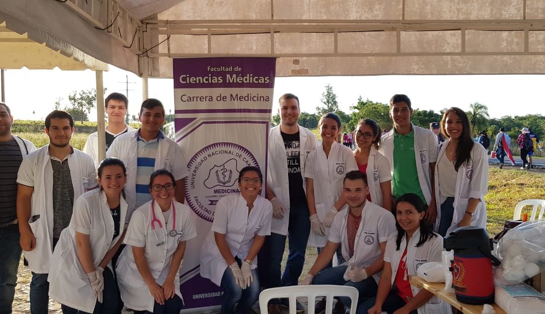 ASISTENCIA DE ALUMNOS DE FCM A PEREGRINANTES.