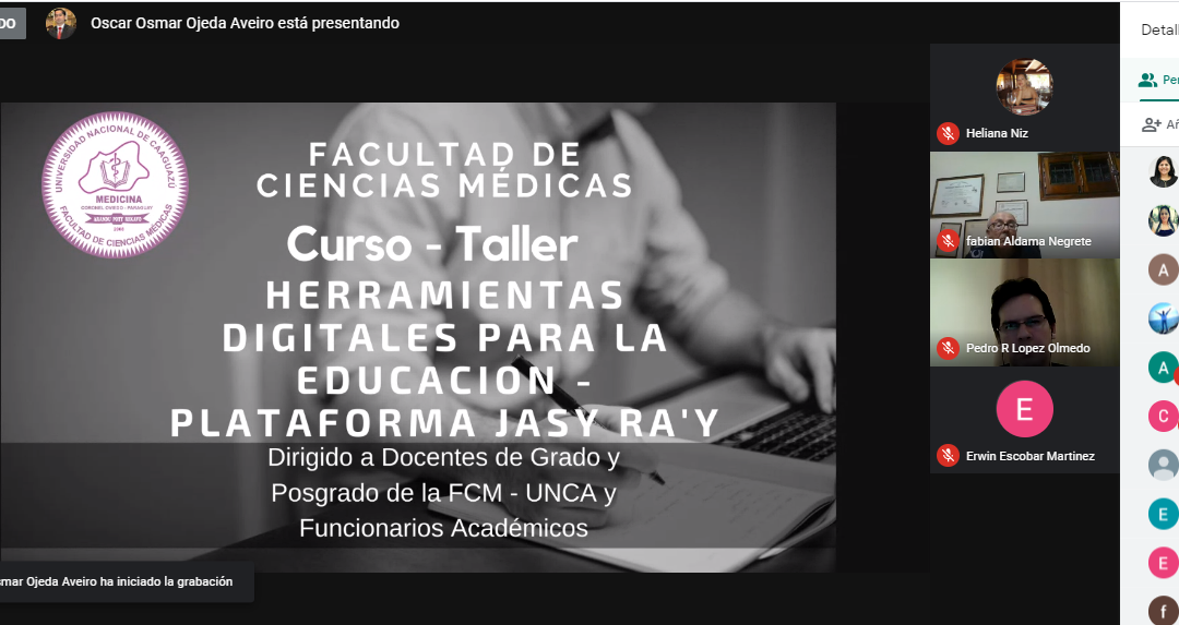 Curso-Taller de herramientas digitales para la educación – Plataforma Jasy Ra’y”  NIVEL BÁSICO