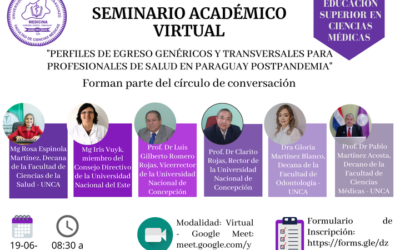 Seminario Académico Virtual: Perfiles de egreso genéricos y transversales para profesionales de salud en Paraguay postpandemia