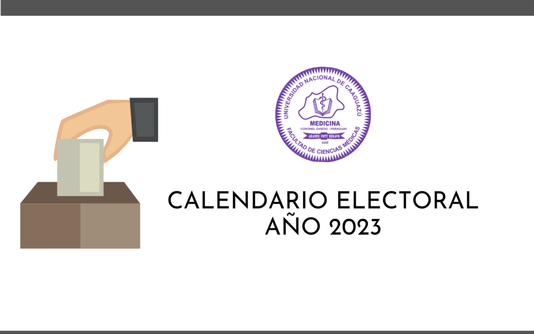 Calendario electoral 2023